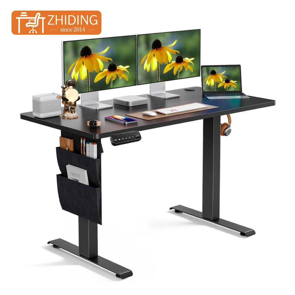Smart Furniture Single Motor Electric Height Adjustable Sit Stand Office Desk Ergonomic Electronic adjustable desk