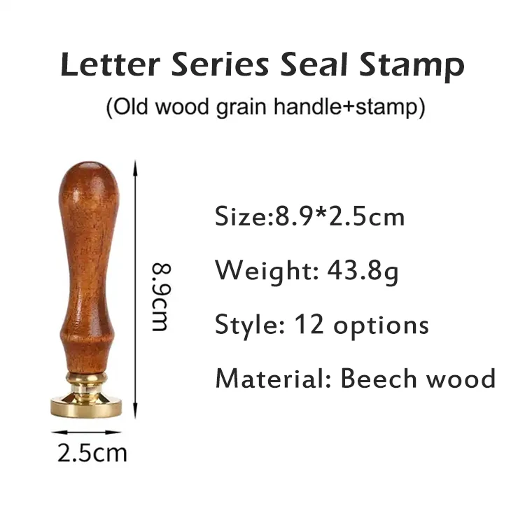 Wholesale Vintage Copper Brass Stamp Customized Various Size Shape Pattern Logo Wax Seal Stamp