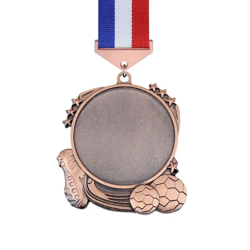 Cheapest Printed Polyester Lanyard Berlin Marathon Horse Swimming Medals Custom Gold Metal Sports Blank Soccer Football Medal