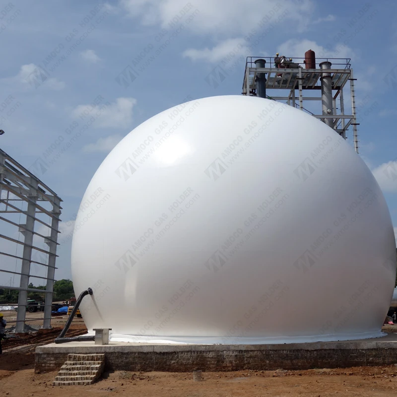  Большой биогазовый баллон с двойной мембраной для удаления сточных