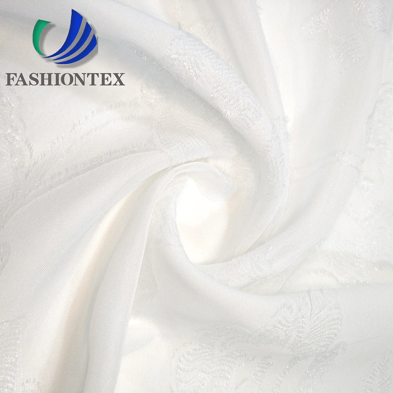 Fashiontex bright yarn clipped chiffon fabric 100% polyester fabric