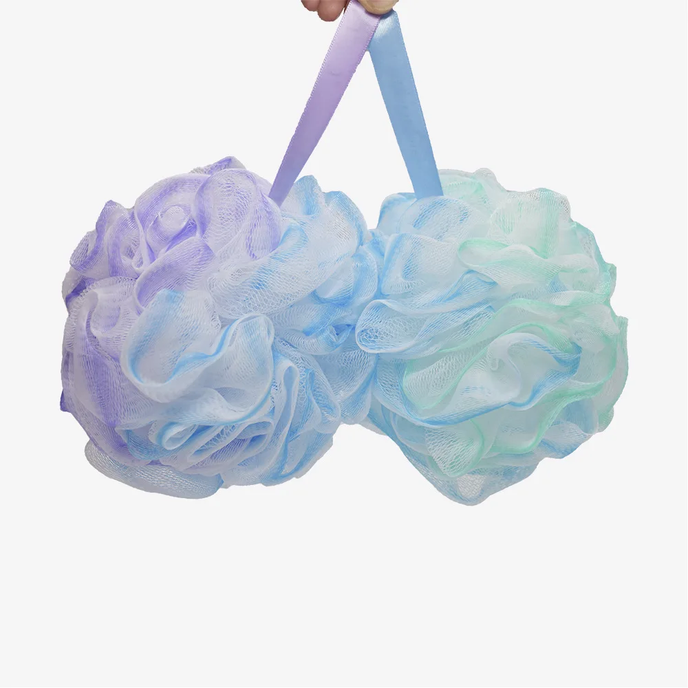 Super large 70g bath sponge body cleaning bath flower PE mesh bath ball
