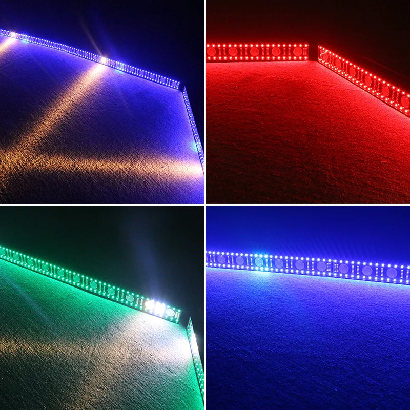 American dj mini 12pcs strobe beam wash 3in1 dmx512 rgb pixel led wall washer bar light for stage