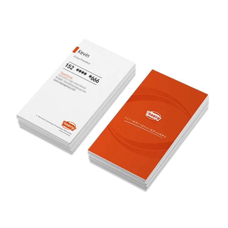 Custom Printed Clear Plastic Pvc Business Cards Printing