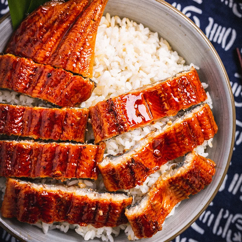 Высокое качество японские суши Замороженные Unagi Kabayaki без головы заднюю обжаренный угрь