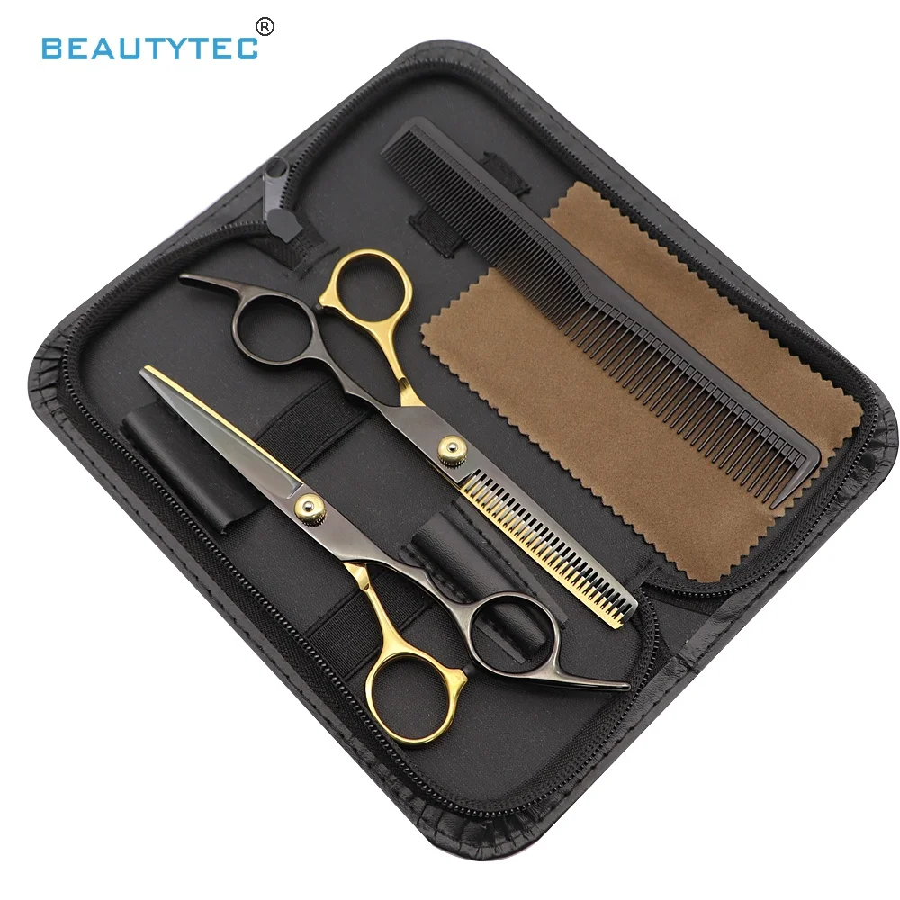 professional black and gold hair scissors cut hair cutting salon scissor makas barber cutting shears hairdressing scissors