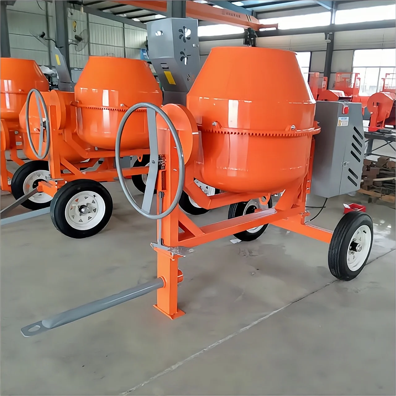 Low MOQ JQ 500L concrete cement mixer machine electric or diesel or gasoline engine home use Construction works