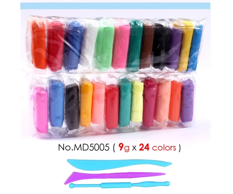 ultra light air dry modeling clay modeling soft clay playdough diy jewelry making kit pottery tools high quality