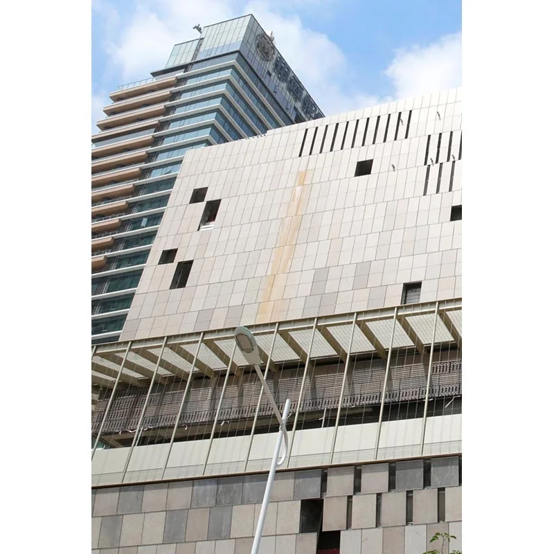 Limestone Facades External Fire Resistance Natural Flexible Tile  Facade Panels For Buildings Exterior Curtain Wall System