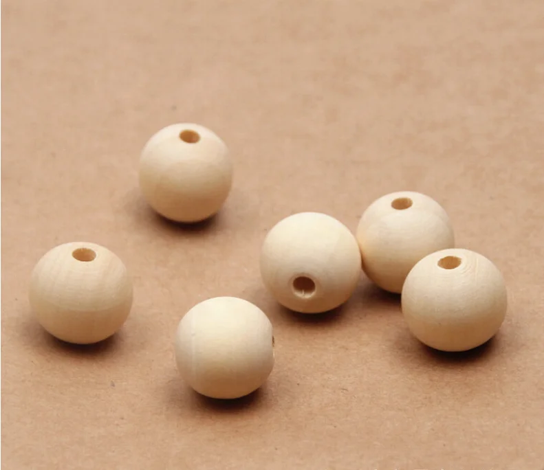 12 мм Вишневый Деревянный Детский аксессуар «сделай сам» Круглые бусины для кормления для ожерелья-прорезывателя