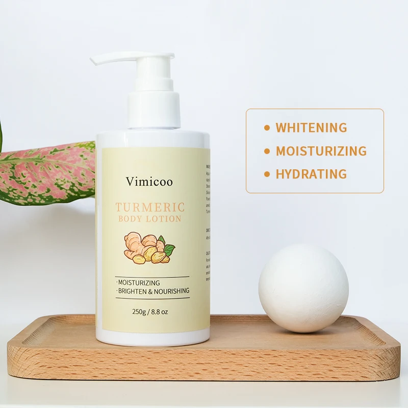 250g Natural Organic Beauty Skin Care Private Label Tumeric Lotion Moisturizing not Greasy Turmeric Body Lotion