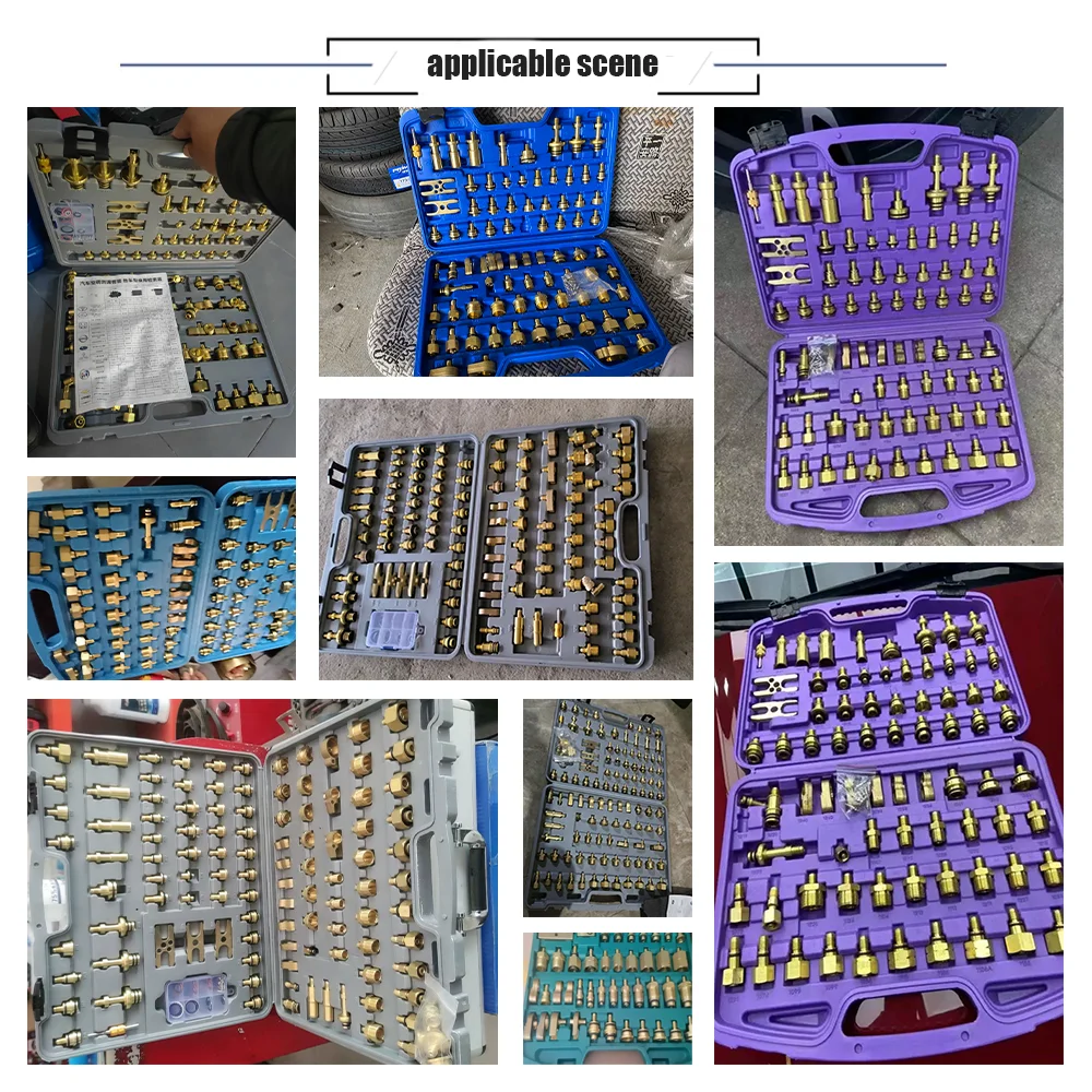 car ac tools Universal auto leak detection tool universal version detection test plug auto air conditioner leak detection set