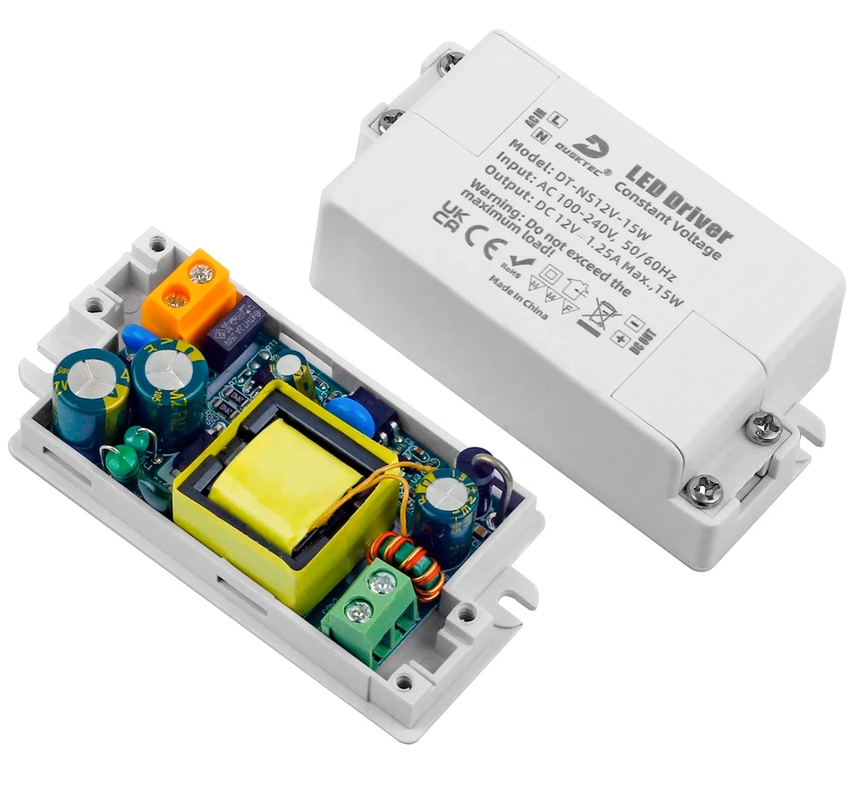 Постоянное напряжение 15 Вт 1.25A AC 100 240V AC/DC 12V оптовые продажи от производителя купить другие Светильник направленного света Светодиодный источник питания трансформатор светодиодный драйвер