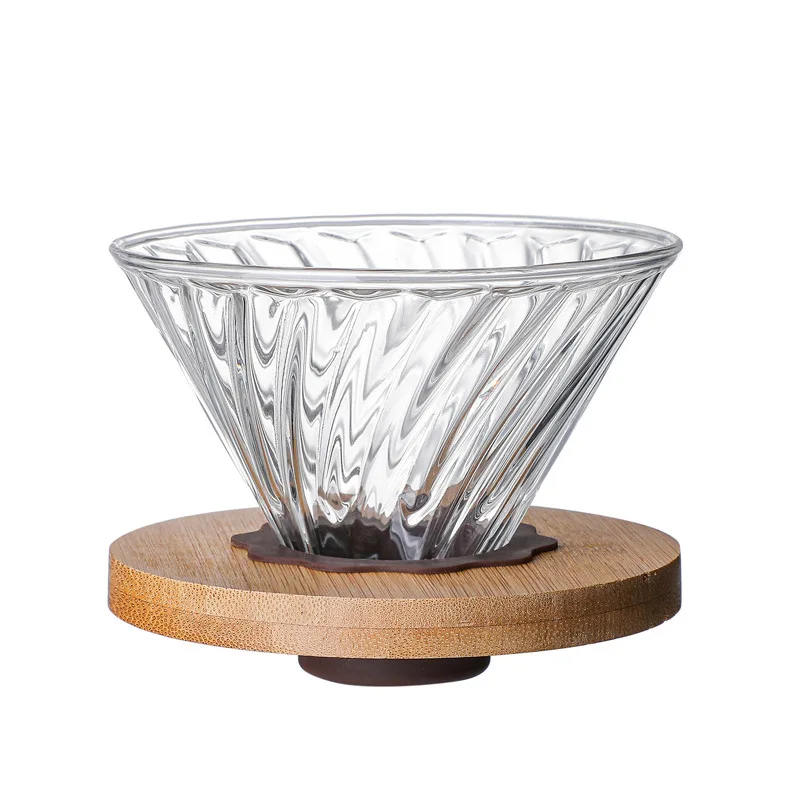 New Hand Drip Coffee Maker High Borosilicate Glass Coffee Pot With Filter