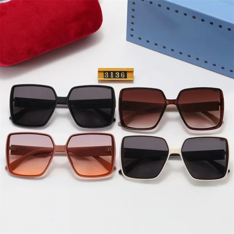High quality designer sunglasses women men luxury brands oversized sunglasses