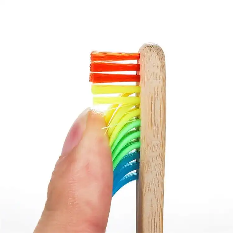 FSC New Product tooth brush With Round Handle 100% Biodegradable Eco-friendly bamboo toothbrush