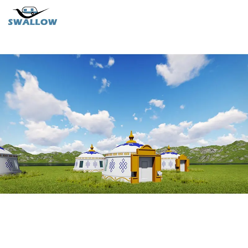 Модульный сборный дом кемпинг отель геодезический купол палатка постоянный гостиная