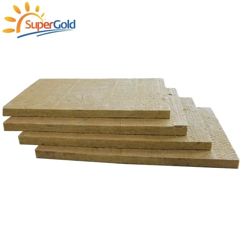 SuperGold Rock Wool Board Fiber Rock Insulation Boards Stone Wool Boards For Isolation