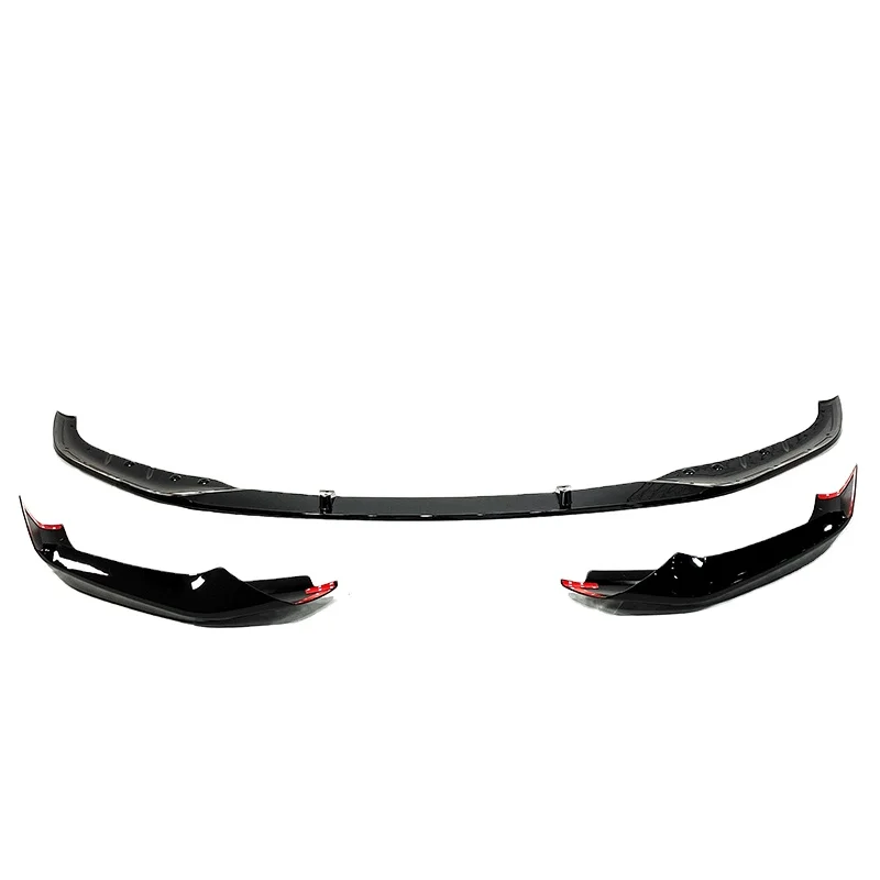 Upgrade MP style front lip fit for 5 series G30 G38 front spoiler after 2017y GLOSSY BLACK color