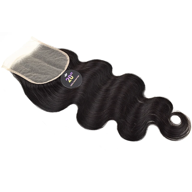 
Cuticles Aligned Pre-Plucked 5x5 transparent Lace Closure Bundles Virgin Human Hair Body Wave Lace Closure with Baby Hair 