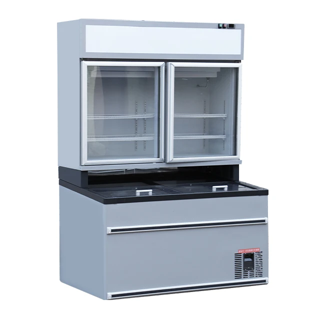 Chinese Manufacturers Cheap Combination Look Refrigerator Combine Freezer Cooler