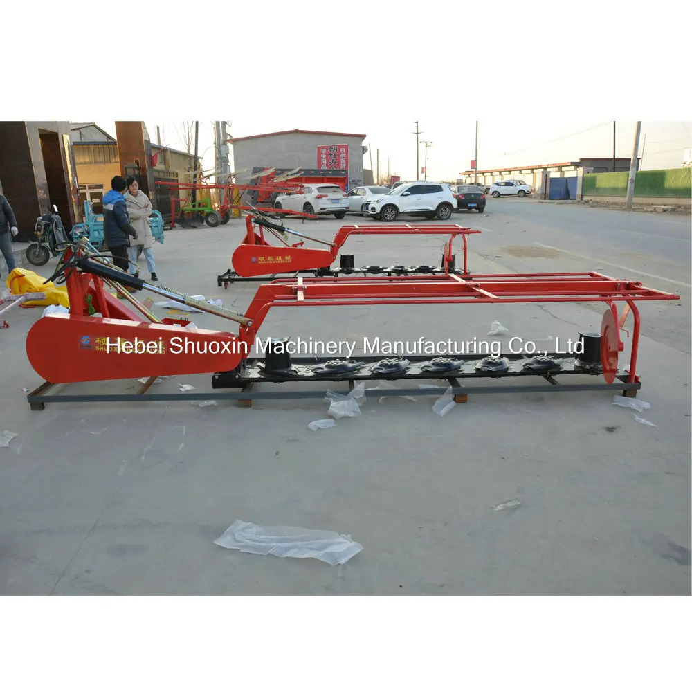 ShuoXin agricultural machine 4 5 6 7 discs finger wheel pasture grass cutting rotary disc tractor PTO mower