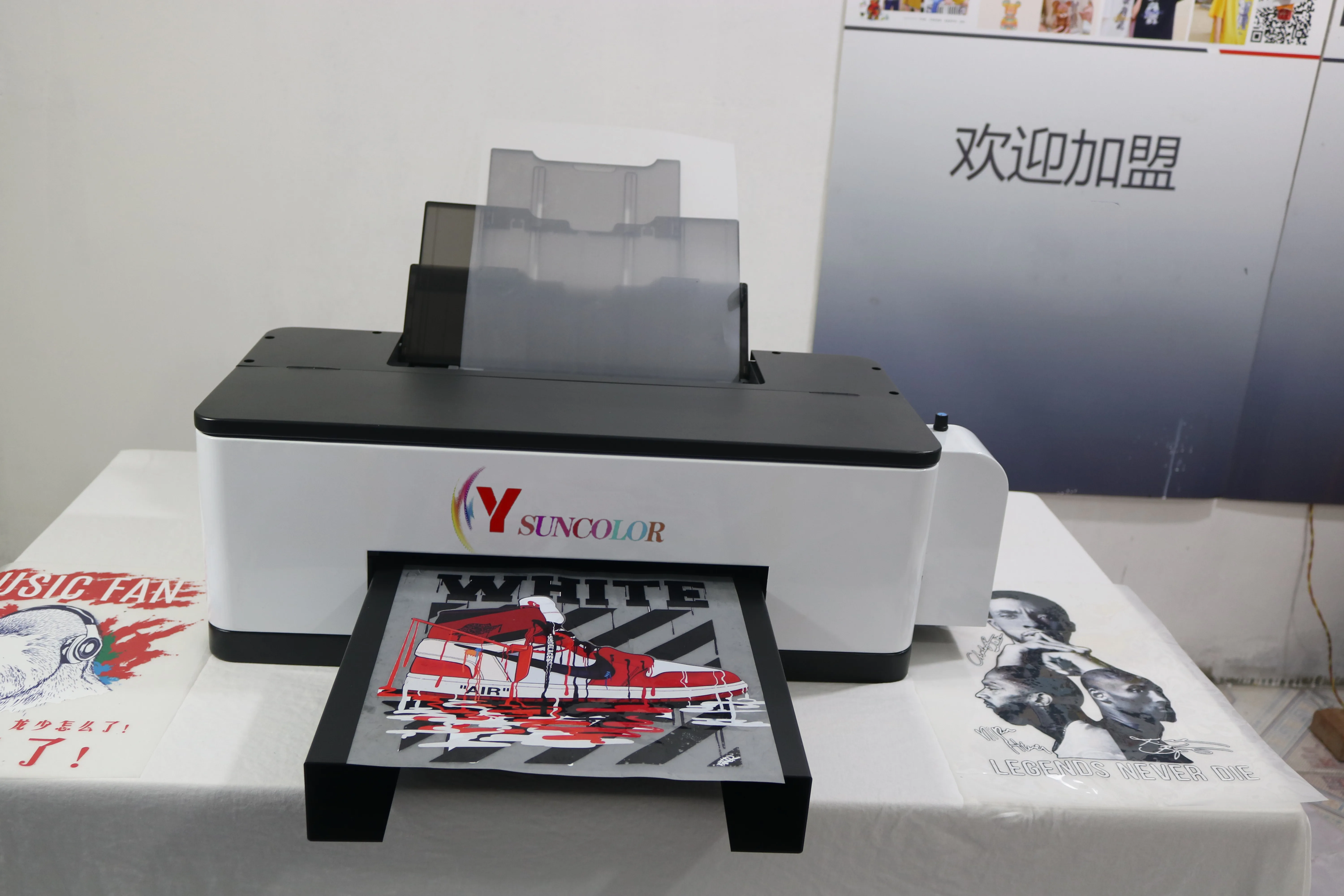 SunColor L1800 a3 dtf принтер для футболок встряхивания порошка все в одном наборе