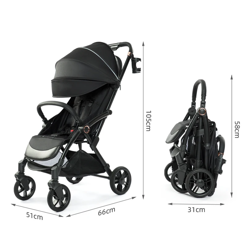 Luxury Baby Carriage With EN 1888-2 3 Baby  In 1 Stroller Portable Baby Pushchair European Design Pram Kid Comfort For Newborn