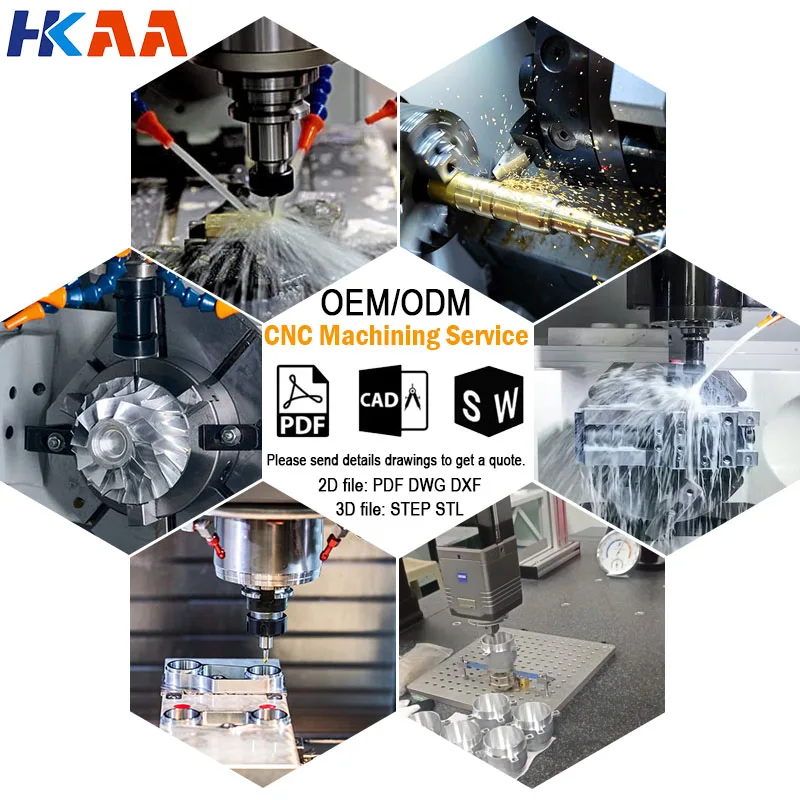 Customized Size Drawings Aluminum Spindle Holder Anodizing Surface CNC Machining Hardware Manufacturing Services