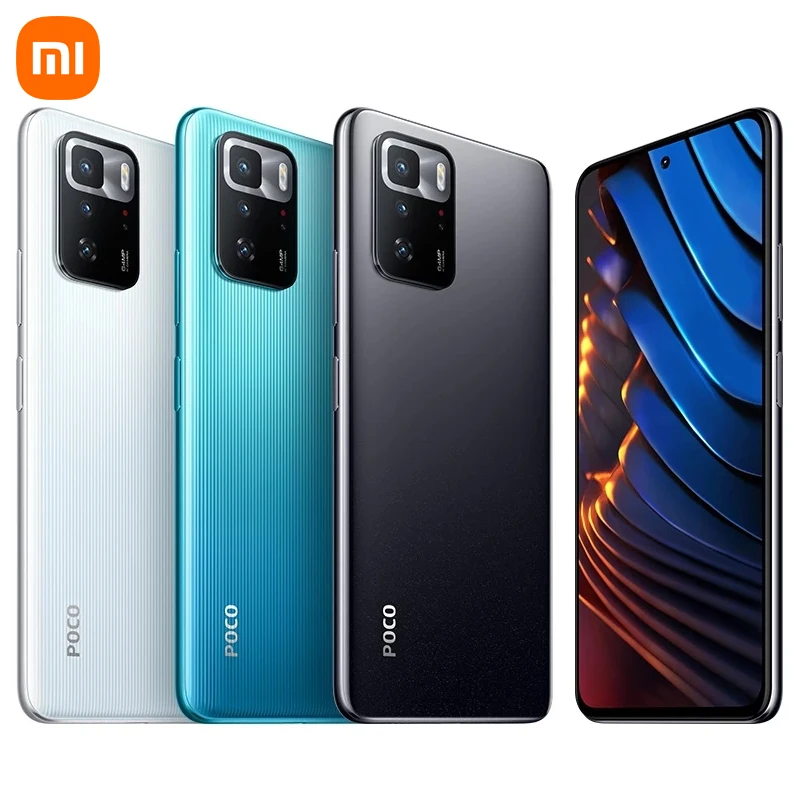 Global Version Xiaomi POCO X3 GT Phone 5G Smartphone 8GB 128GB/256GB NFC MTK1100 67W 120Hz 5000mAh 64MP Triple Camera Smartphone