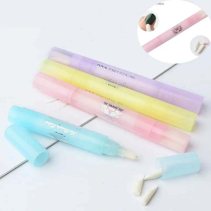 1Pc New 4 Color Gel Nail Art Polish Remover Mistakes Cleaner Corrector Pens Dissolving Varnish UV Gel Manicure Tool