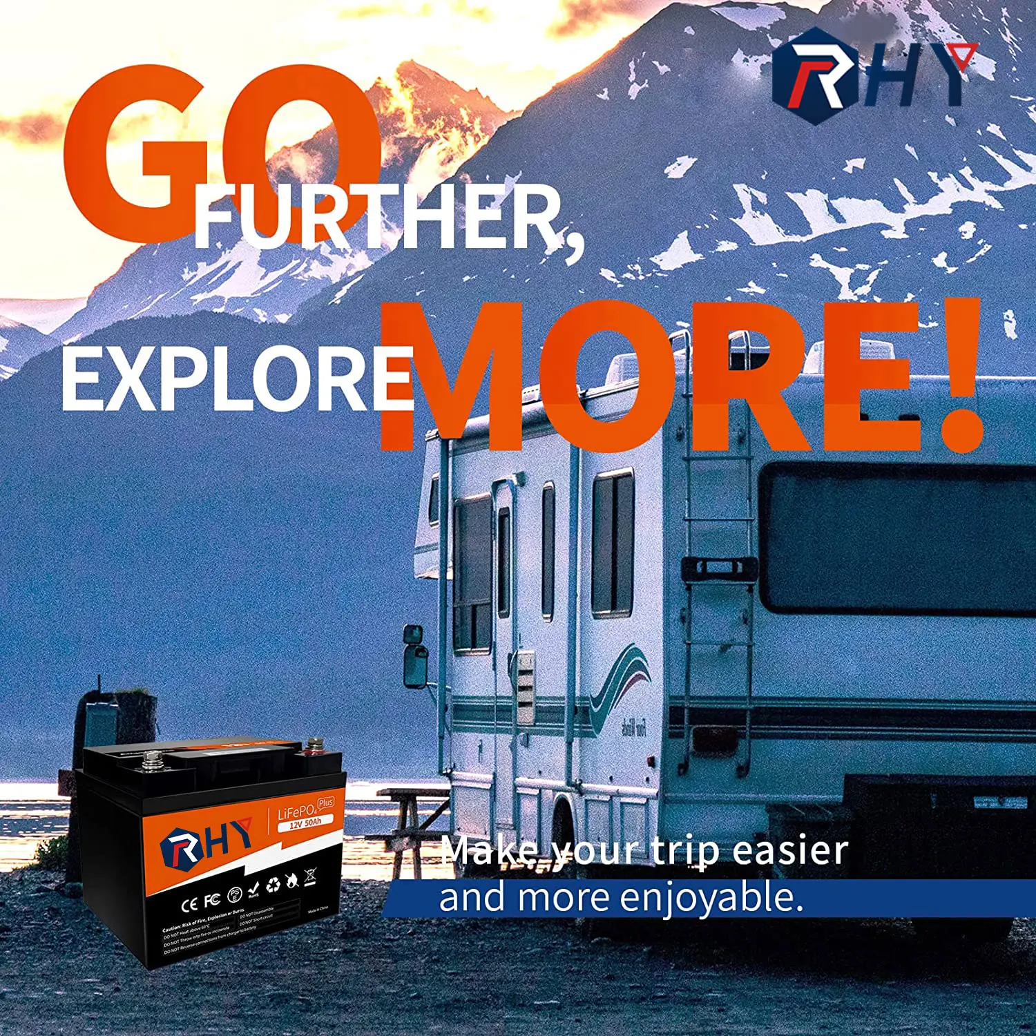 4000+ Cycles 12V 24V 48V/50Ah 100Ah 200Ah Lithium LiFePO4 Battery for Boat, Marine, Trolling motor, Camping, etc