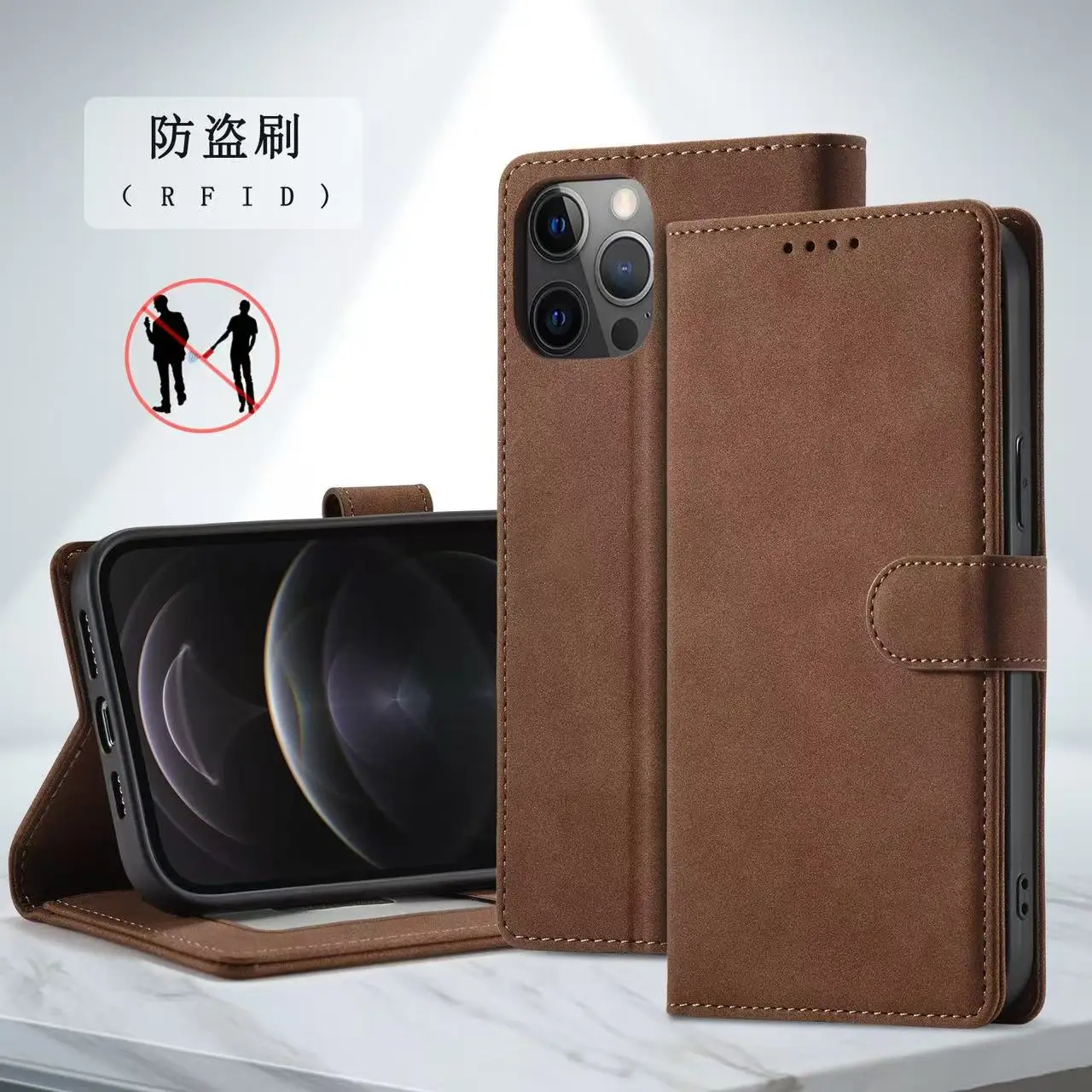 Luxury Flip wallet Leather Case For iPhone 16 15 14 Pro max 11 12 Pro 13 Pro Max Protective Case Bag