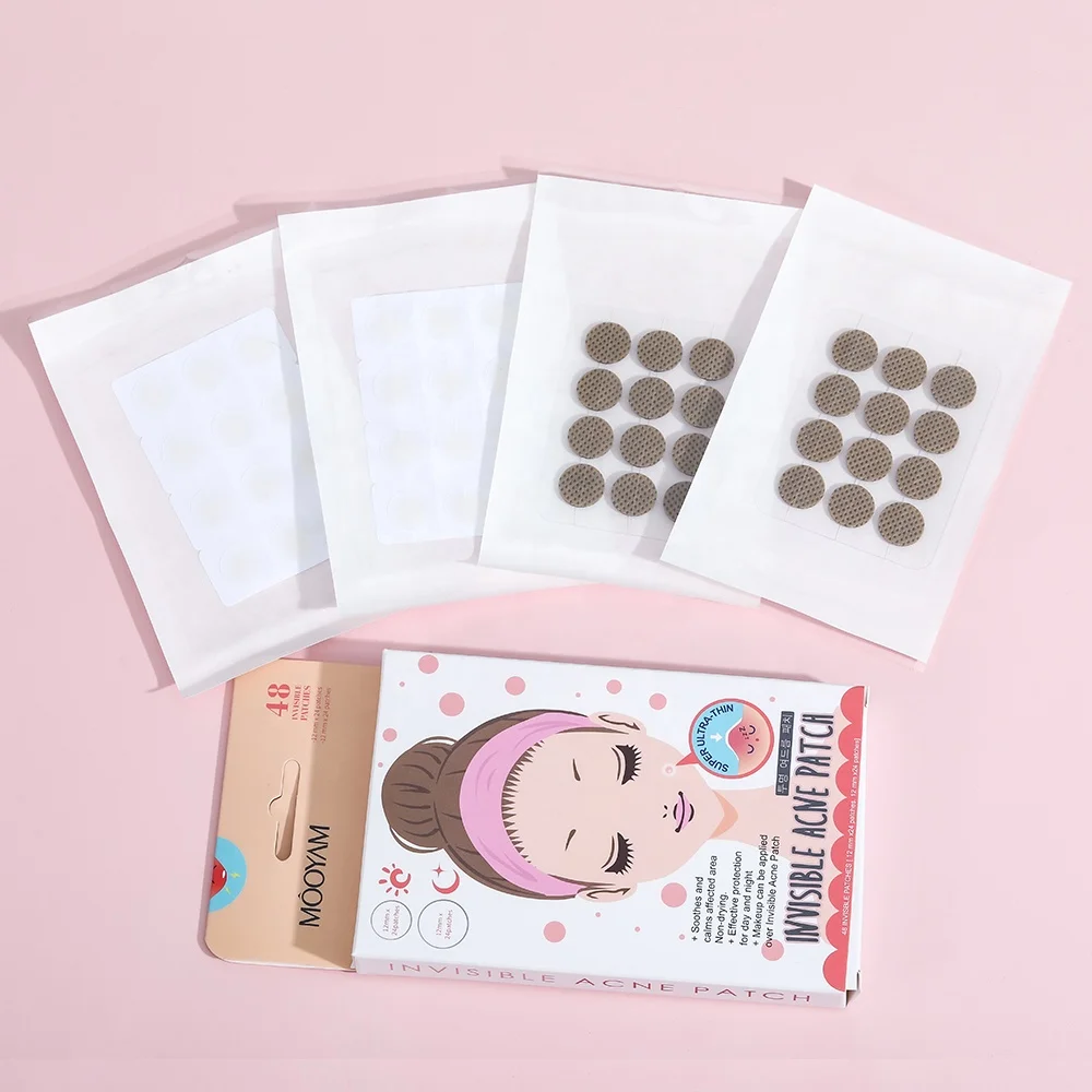 Private Label Tea Tree Acne Pimple Blemish Spot Treatment Acne Patches Hydrocolloid Day And Night Used Acne Patches
