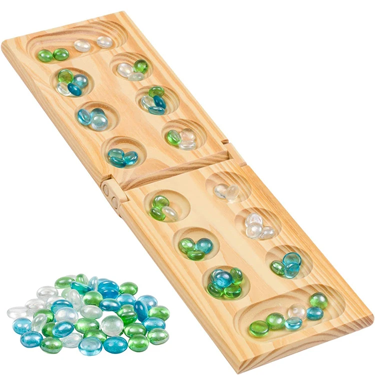 free sample board game parts table game set association games on a wooden board mancala dropshipping for adults