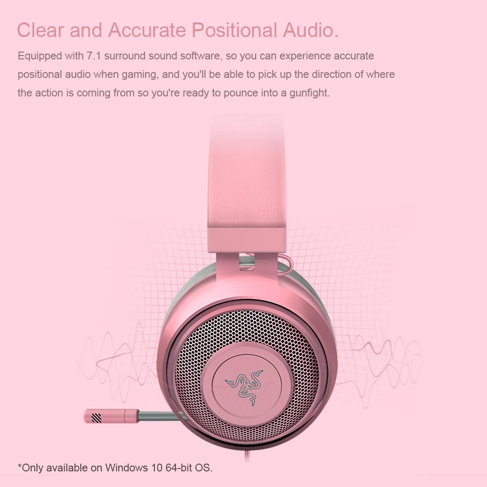Razer Kraken Gaming Headset with Noise Cancelling Microphone Replacement for PC Gaming Headset