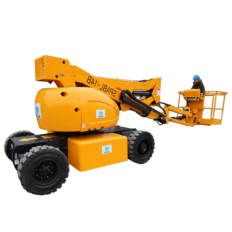 Powerful Towable Articulated Boom Lift for Construction Site Operations with Ease