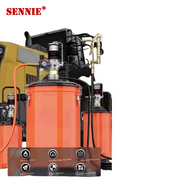 Auto pneumatic grease lubricant transfer injector lubricator pump Air Operated Dispenser Lubricator Barrel Bucket Grease Pump