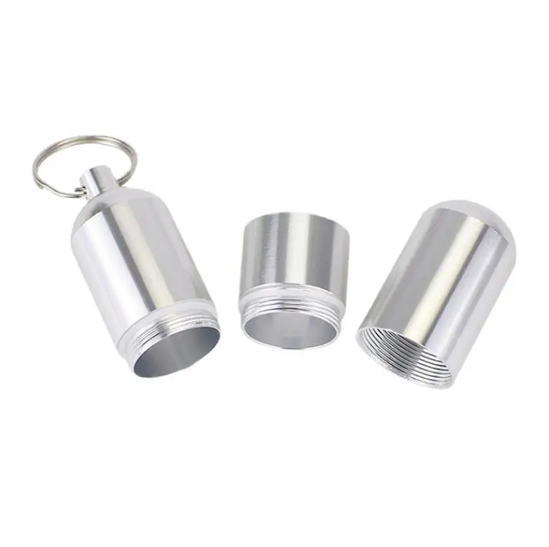 Aluminum Cigarettes Box Waterproof Metal Pill Organizer Case Toothpick Capsule Cigarette Accessory Mens Gift Gadgets