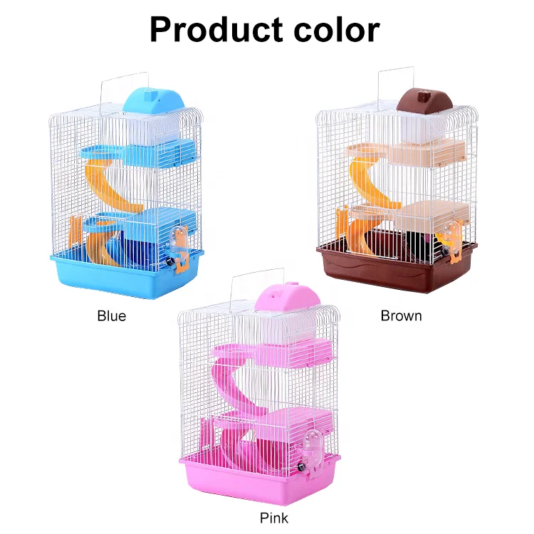 Pet Supplies Wholesale Portable Hamster House Cage Three Layers Floors Deck Castle Villa Hamster Nest