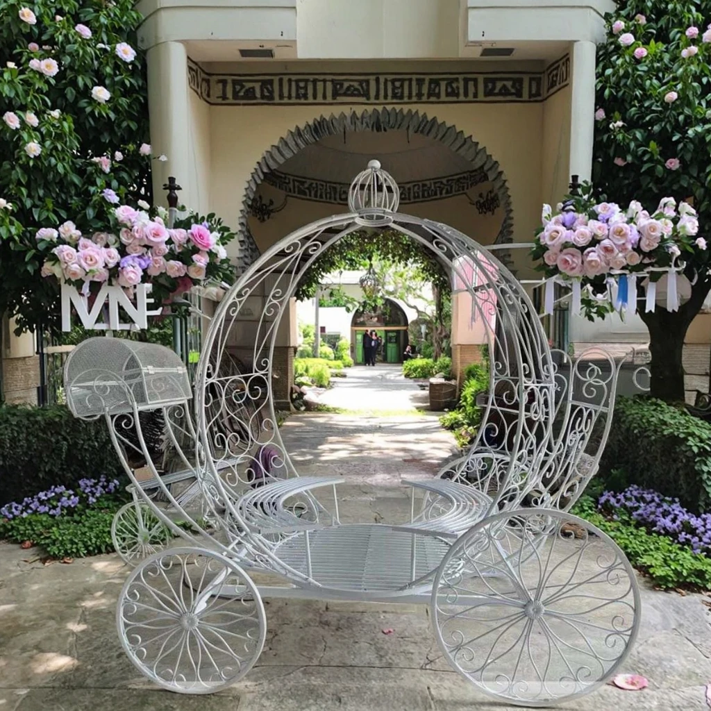 Wedding Carriage Elegant Event Decoration Cinderella Pumpkin Carriage