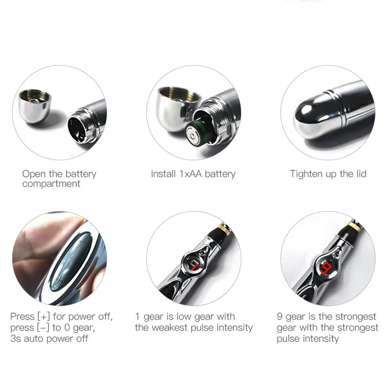 High Quality Negative Ions Nano Wand Health Care Meridian Energy Pen