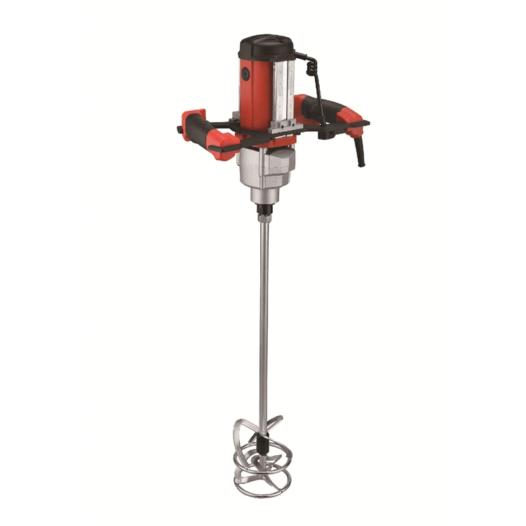 New Design Lift Handle Paint Agitator Cement Concrete Mixer Cement Mortar Mixing Machine with Bidirectional Rotating Paddle