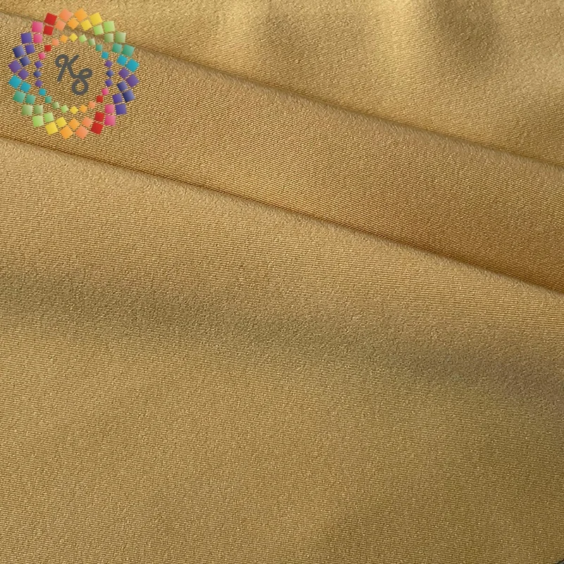 Matte Elastic Wrinkle Resistant Crisp Twill Satin Fabric For Evening Dress