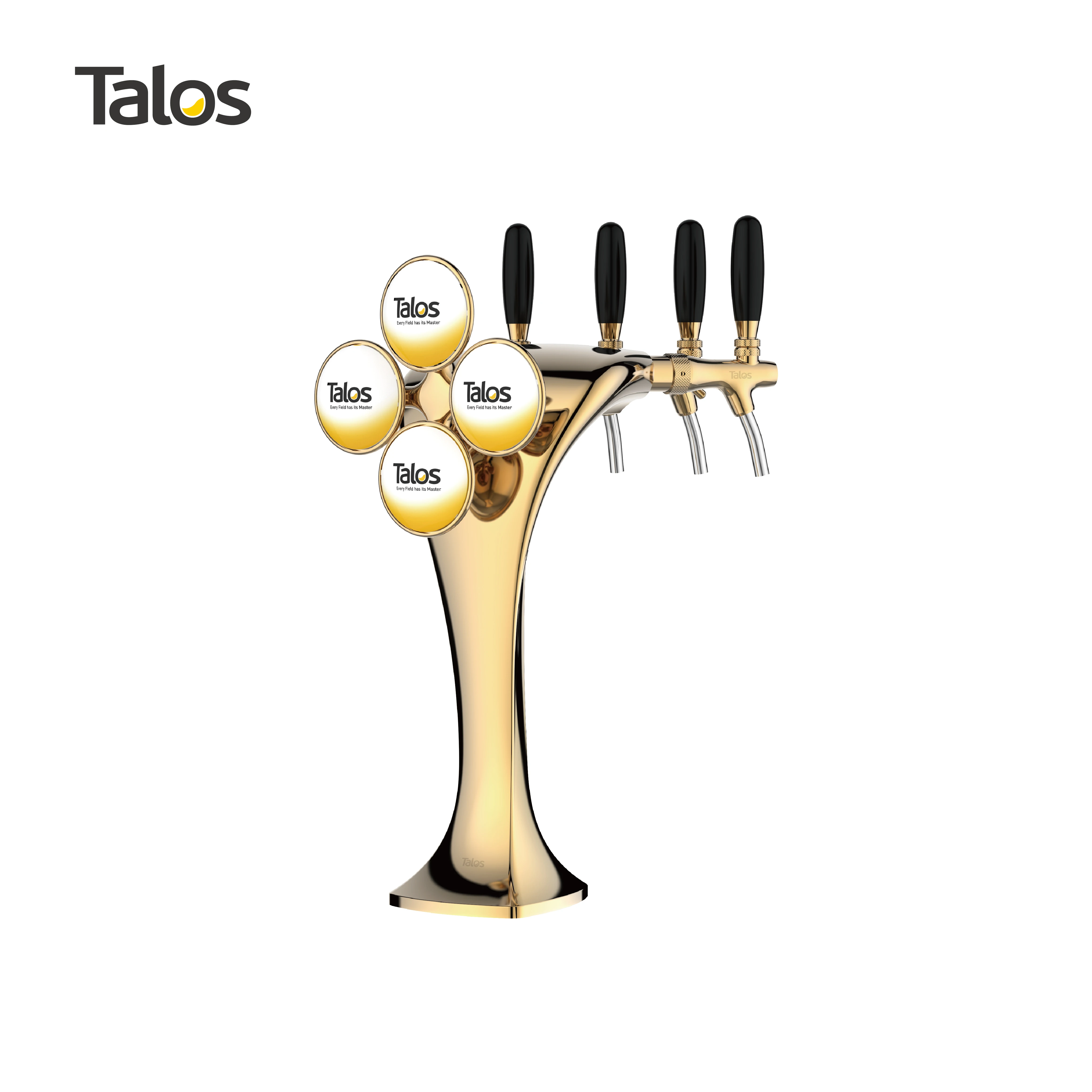 TALOS Cobra Tap Tower PVD 4-way Dispensing Tower Draft Beer Tower