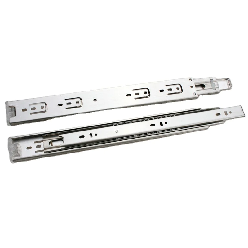 45MM 3 Fold ball bearing telescopic channel full extension drawer slide