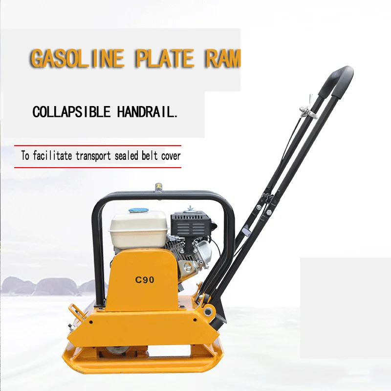 
Walking small gasoline powered flat plate rammer compacting machine vibration portable gasoline plate rammer 