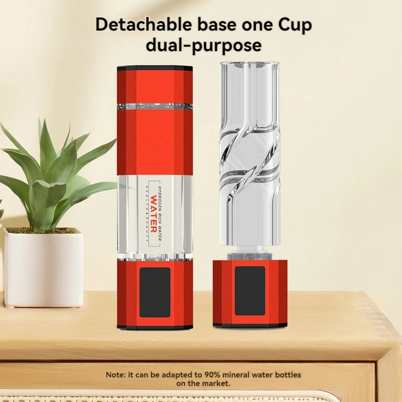 Octagonal design Produced using DuPont proton membrane materials hydrogen rich water generation bottle can delay aging