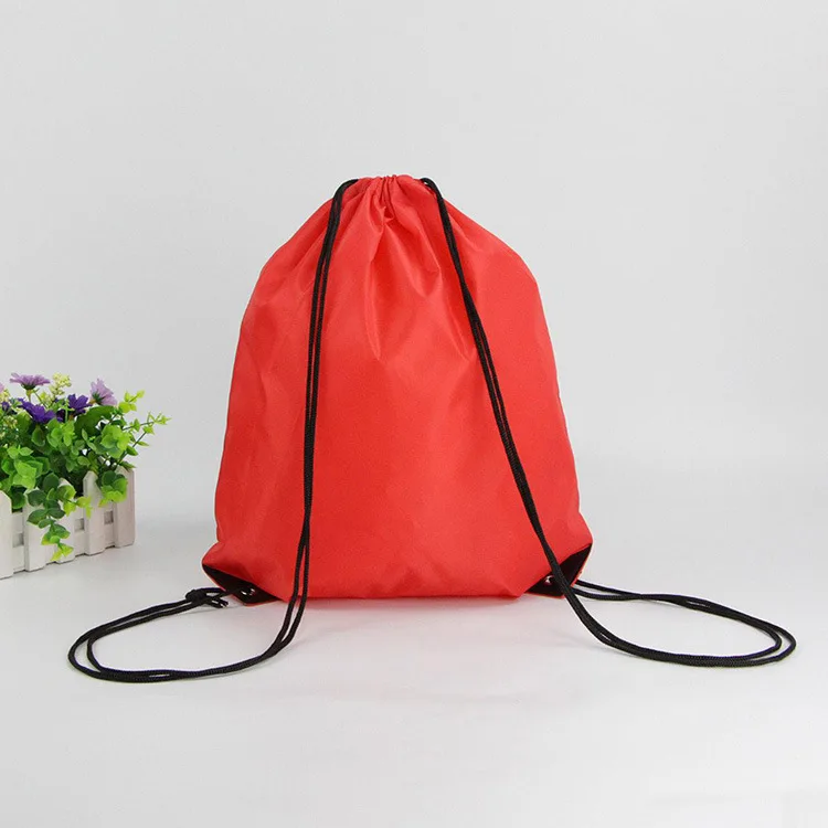  Promotional fashion reusable eco-friendly drawstring polyester shoe bag for