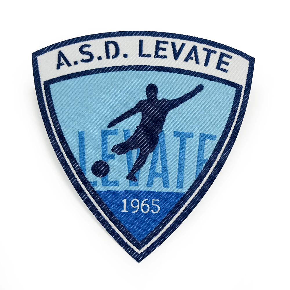 Customized football team embroidered woven badges